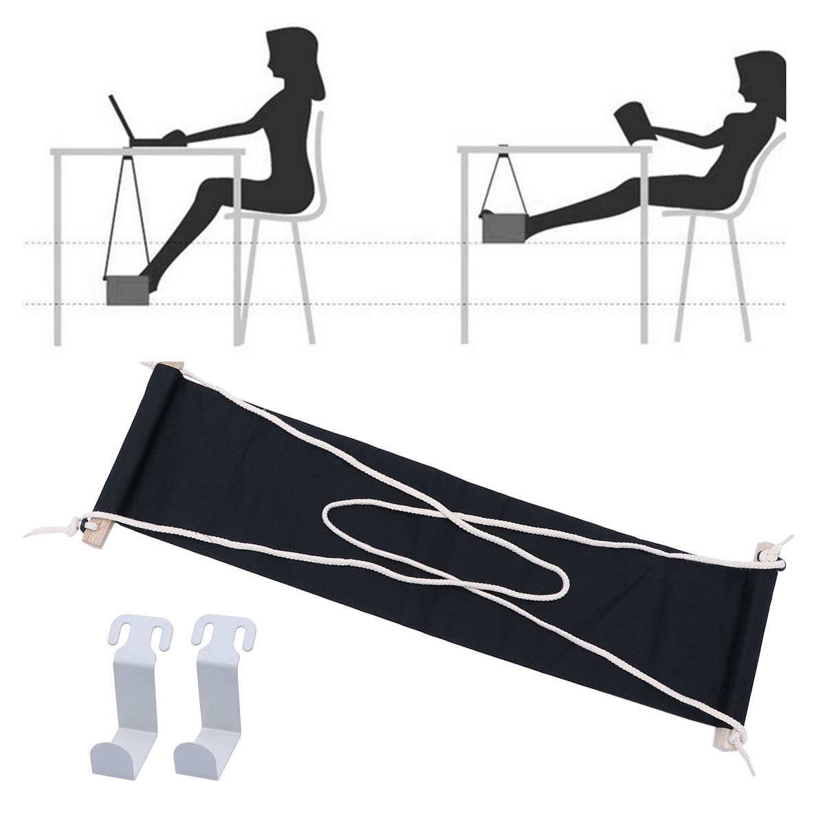 Foldable Under Desk Foot Hammo - Footrest Under Desk 评论和价格
