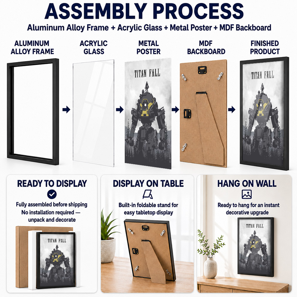 Titanfall Framed Aluminum Meta - Video Gaming & Esports Usd Acc 评论和价格