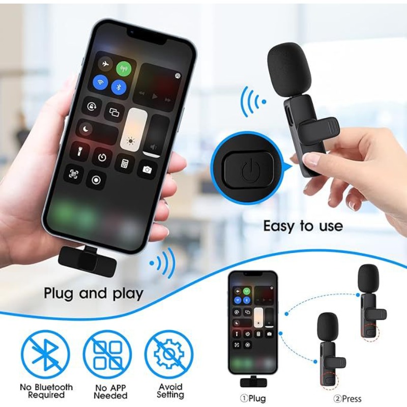 Wireless Lavalier Microphone 2 - Video Gaming & Esports Usd Acc 评论和价格