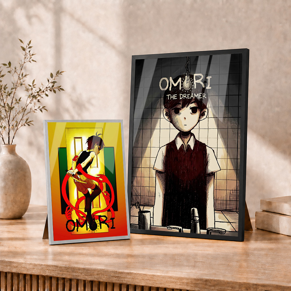 Omori Framed Aluminum Metal Po - Video Gaming & Esports Usd Acc 评论和价格